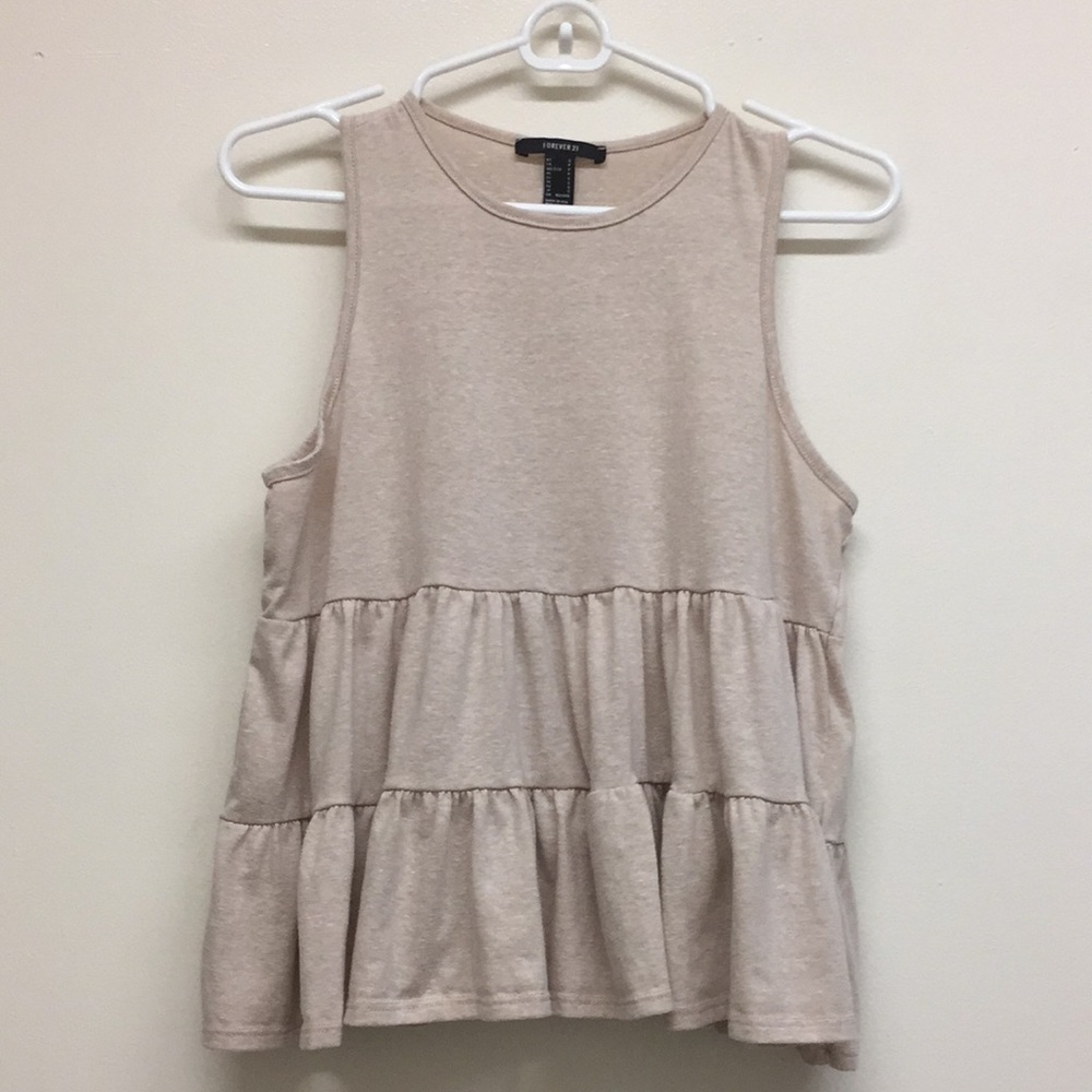 3/$35 F21 ruffled tank